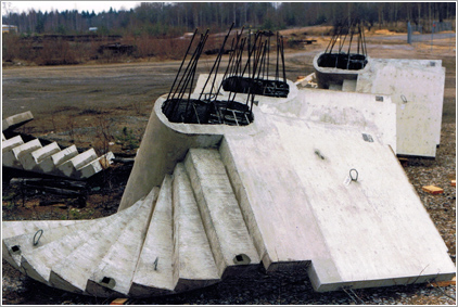 Trappelement av ferrocement